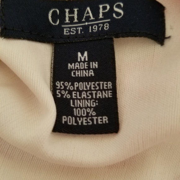 EUC Chaps Red Floral Dress - Medium - Picture 4 of 4